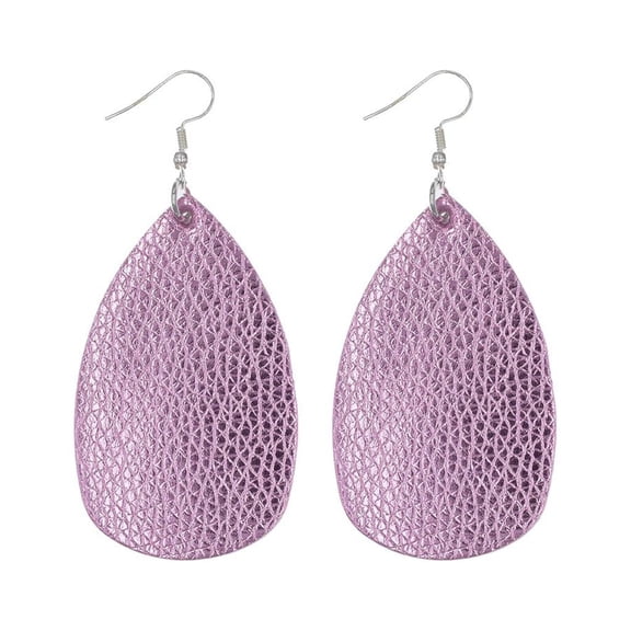 BNNG Elegant Teardrop-Shaped Ear Studs Modern Statement Geometric Drop Earrings Creative Leather Several Drops Teardrop Earrings Ladies Gift Jewelry Minimalist Geometric Shapes Earrings