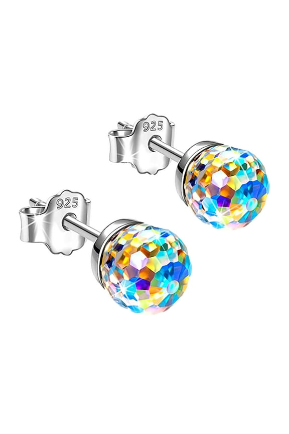 Elegant Zirconia Stud Earrings Exquisite Diamond-Shaped Ear Clips Square Cubic Zirconia Earrings Women's Earrings Christmas Gifts For Women, 6mm , Valentine's Day Anniversary Birthday Gift