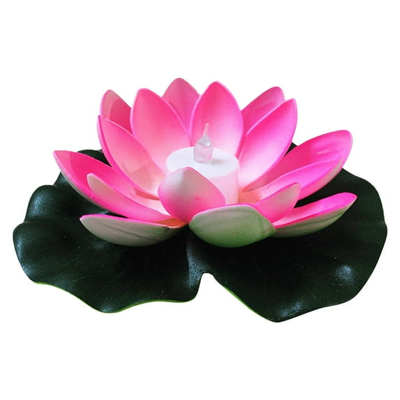 BNNG Floating Pool Lights,Lily Pad Pond Light LED Lotus Flower Lamp with Realistic Flower Petal Design,Battery Operated Multicolor Pool Accessories for Night,Outdoor Swimming Gifts,Garden Decor