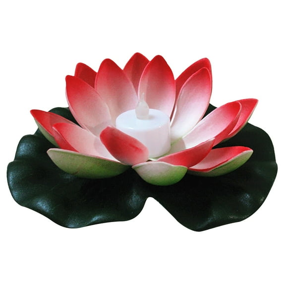 BNNG Floating Pool Lights,Lily Pad Pond Light LED Lotus Flower Lamp with Realistic Flower Petal Design,Battery Operated Multicolor Pool Accessories for Night,Outdoor Swimming Gifts,Garden Decor