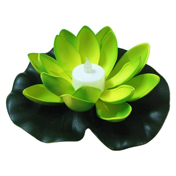 BNNG Floating Pool Lights,Lily Pad Pond Light LED Lotus Flower Lamp with Realistic Flower Petal Design,Battery Operated Multicolor Pool Accessories for Night,Outdoor Swimming Gifts,Garden Decor