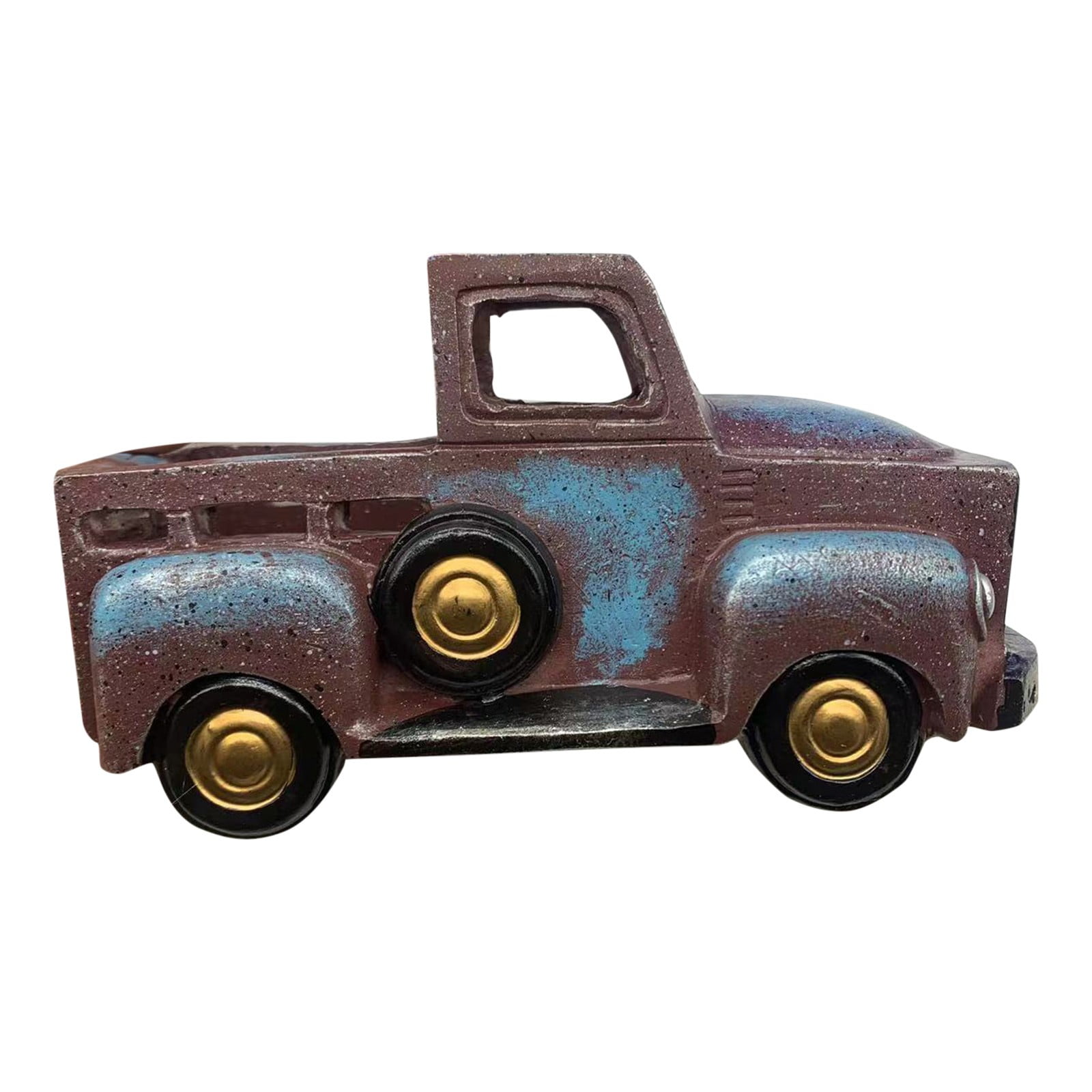 BNNG Flower Pot Bucket Planter Creative Retro Green Tank Flowers ...