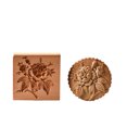 thumbnail image 1 of BNNG Flower Shaped Cookie Cutters, Biscuit Mold Set, lower Shaped Candle Mold, Cookie Press Molds, Raspberry Shortbread Mold-Carved Wood Gingerbread Biscuits Shortbread Mold, 1 of 9