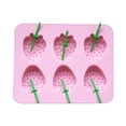 thumbnail image 1 of BNNG Fruit Popsicle Molds, Frozen Treat Molds, Summer-Themed Popsicle Molds, Diy Popsicle Molds, Summer Strawberry Shape Ice Tray Strawberry Silicone Mold Ice Cream Ice Tray, 1 of 9