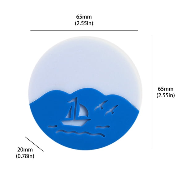 BNNG Glowing Night Light Decorations, Nautical Theme Night Light Decor, Creative Sailing Plug-in Intelligent Light Sensor Control LED Night Light Lamp For Bedroom Hallway