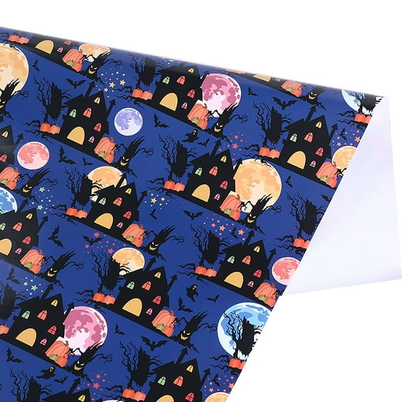 BNNG Gothic Wrapping Paper Halloween - Skull and Flowers Design, 10 Sheets Gift Wrapping Paper for Halloween Christmas Holiday, Perfect for Halloween Decorations, Holiday, Party