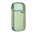 thumbnail image 1 of BNNG Grid Mesh Pencil Case, Large Compartment Pen Pouch with Zipper, Clear Portable Multifunction Pen Bag for Teens, Transparent Makeup Travel Organizer, 1 of 3