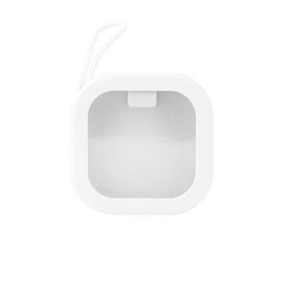 BNNG Hairband Storage Bag, Hair Tie Organizer Bag with Clear Window, PU Leather Portable Hair Tie Holder, Hanging Storage Container for Hair Accessories Cotton Swab Bobby Pin Small Items