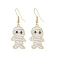 thumbnail image 1 of BNNG Halloween Earrings Beaded Pumpkin Dangle Earrings For Women Handmade Bead Drop Earring Studs Themed Party Jewelry Gifts Novelty Halloween Earrings, 1 of 2