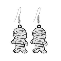 BNNG Halloween Earrings Beaded Pumpkin Dangle Earrings For Women Handmade Bead Drop Earring Studs Themed Party Jewelry Gifts Novelty Halloween Earrings