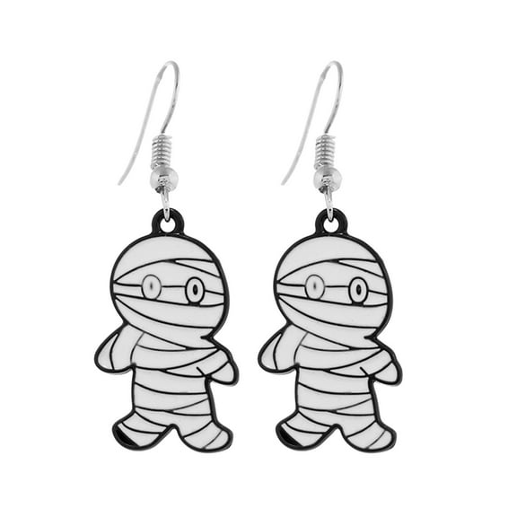 BNNG Halloween Earrings Beaded Pumpkin Dangle Earrings For Women Handmade Bead Drop Earring Studs Themed Party Jewelry Gifts Novelty Halloween Earrings