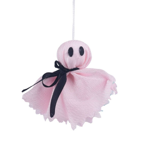 BNNG Halloween Ghost Hanging Ornaments Tree Farmhouse Rustic Cloth Ghosts Hanging Decoration for Front Yard Patio Lawn Garden Party Décor and Holiday Decorations, 3.5 Inch