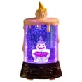 thumbnail image 1 of BNNG Halloween Snow Globe Candles, Auto LED Flickering Halloween Spinning Water Glittering Tornado Flameless Candles Lighted Lamp, Battery Operated Table Centerpiece for Halloween Party Decor, 1 of 9