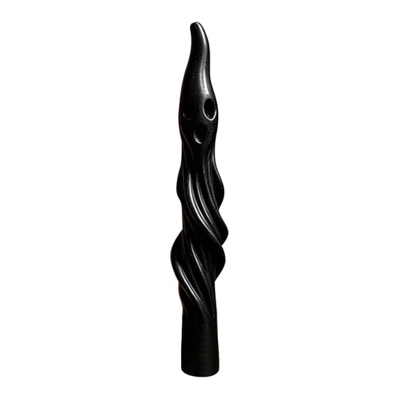 BNNG Halloween Taper Candles - Pillar Aesthetic Ribbed Candles Spiral Taper Twisted Candlesticks Scented Smokeless Soy Wax for Wedding Holiday Dinner Home Decorations