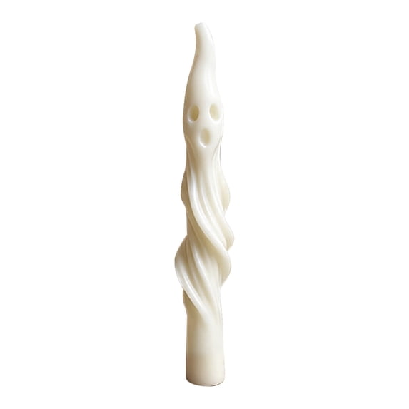 BNNG Halloween Taper Candles - Pillar Aesthetic Ribbed Candles Spiral Taper Twisted Candlesticks Scented Smokeless Soy Wax for Wedding Holiday Dinner Home Decorations