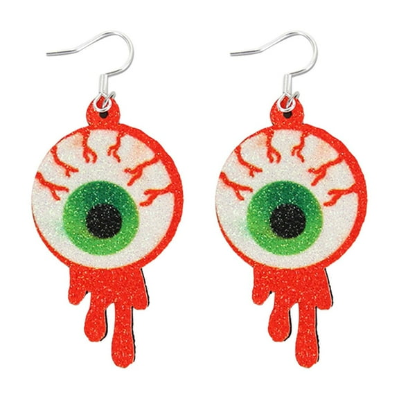 BNNG Halloween Theme Earrings Lightweight Cartoon Pumpkin Drop Dangle Earrings Trick Or Witch Cat Bats Earrings For Women Halloween Party Jewelry Wacky Bat Earrings