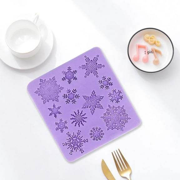 BNNG Handmade Soap Mold, Silicone Soap Mold For Essential Oils, Silicone Resin Molds, Resin Molds For Pendants, Christmas Silicone Cake Moulds Snowflake Fondant Cake Moulds Decorating Tools