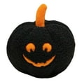 thumbnail image 1 of BNNG Happy Halloween Pumpkin Shaped Throw Pillow, Teddy Fleece Jack-o’-Lantern Pumpkin Pillow, Ultra Soft Sherpa Fall Decorative Halloween Cushion Pillow, Black/White,16cm, 1 of 9