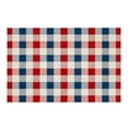 thumbnail image 1 of BNNG Independence Day Doormat American Patriotic Gnomes And Flag Colorful Floral Doormat Front Door Mat Door Mat for Independence Day Home Office Decoration, 1 of 9