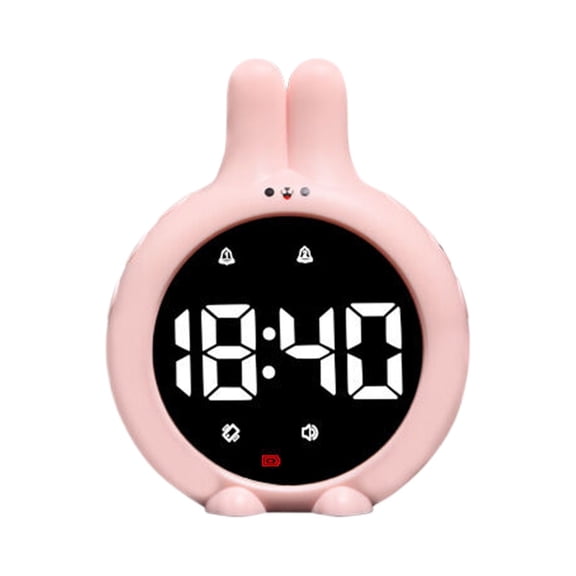 BNNG Interactive LCD Countdown Timer for Kids Learning - Bunny Shape Kitchen Timer with Magnetic Back, Learning Tool for Baking, Homeschooling & Time Management (Parents Teachers)