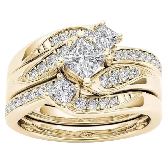 BNNG Intertwined Crossover Rings For Women Fashion Wrap Chunky Rings Twine Twisted Cable Wide Statement Index Finger Band Ring, Size 5-11