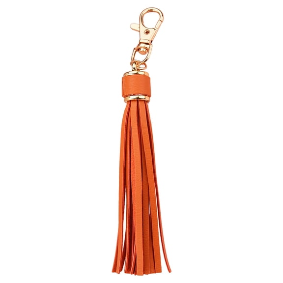 BNNG Leather Tassel Keychain Pendant with Lobster Clip - Lightweight Portable Tassels Lanyard Key Chain Holder for Women Men, Car Keys Bag Accessories Decoration Gift