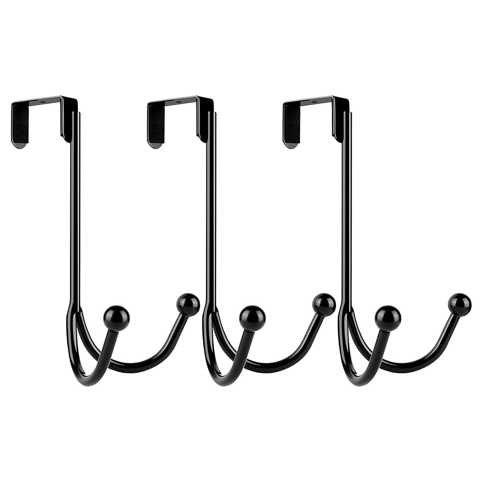 Aeibun 2-Pack 15in Metal Wreath Hangers For Front Door - Thin Over Door Hook For Decor, Hats, Bags (Holds Up To 10 Lbs)