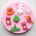 thumbnail image 1 of BNNG Mini Chocolate Mold, Chocolate Mold Silicone, Fondant Wedding Mold, DIY Christmas Cake Mold Christmas Party Cupcake Decoration Tool Silicone Chocolate Candy Mold Epoxy Mold, 1 of 8