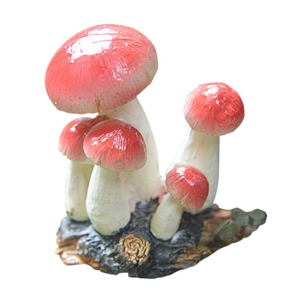 BNNG Miniature Mushroom Fairy Garden Decor - Resin Mushrooms Statues Craft Fairy Garden Accessories Indoor Outdoor Decor for Home DIY/Windowsill/Garden/Tabletop/Bonsai Ornaments