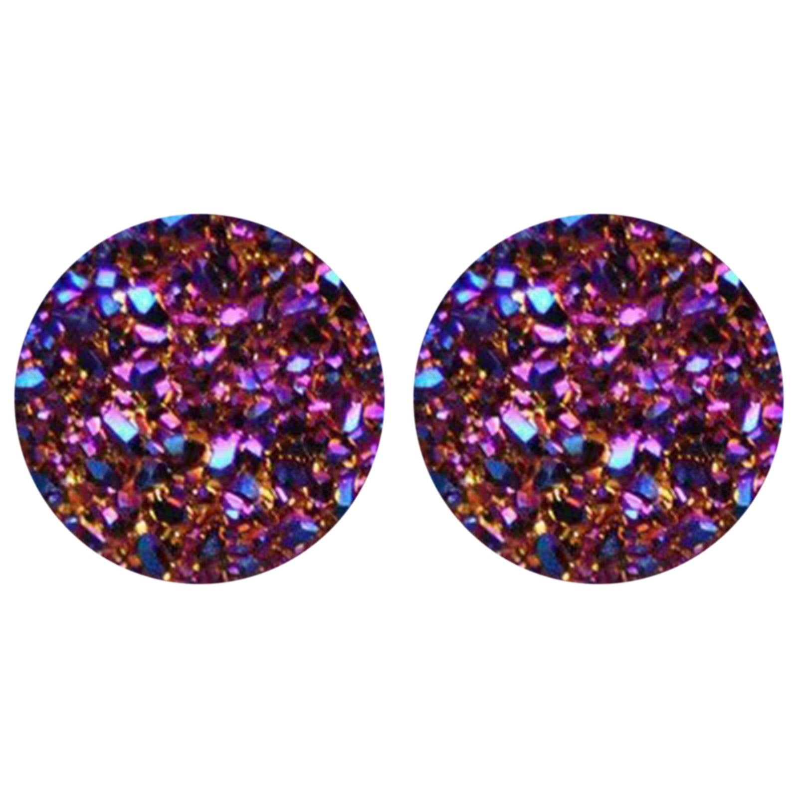 Men's Lewis Hamilton Style 18K White Gold Plated Magnetic Earrings – 6mm Round Zirconia