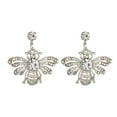 thumbnail image 1 of BNNG Personalized Diamond Bee Earrings Rhinestone Metal Earrings Bee Festival Gift Earrings Low Earrings Sparkly Rhinestone Dangle Earrings for Women, 1 of 7