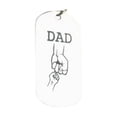 thumbnail image 1 of BNNG Personalized Keychain for Father's Day Gifts for Dad Papa Keyring for Daddy Husband Birthday Gifts Men Key Pendant Decor (Sliver)(Clearance), 1 of 9