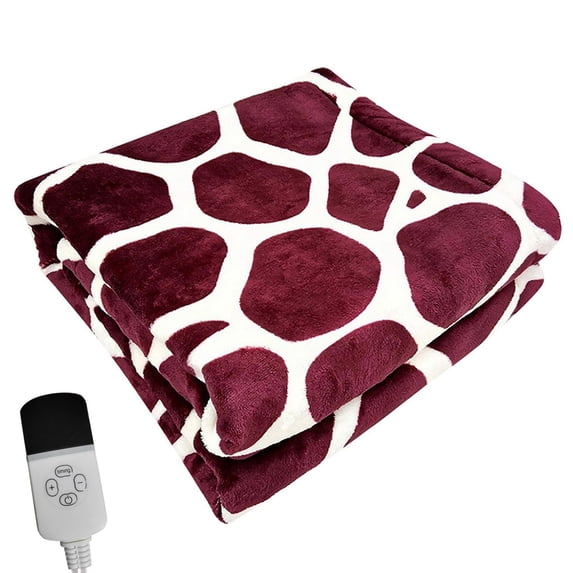 BNNG Portable Blanket Warm Heating Blanket, Soft Flannel Electric Heated Winter Blanket Blanket Electric Heated Soft Cozy Microplush Bedding Blanket USB Electric Warming Heating Blanket