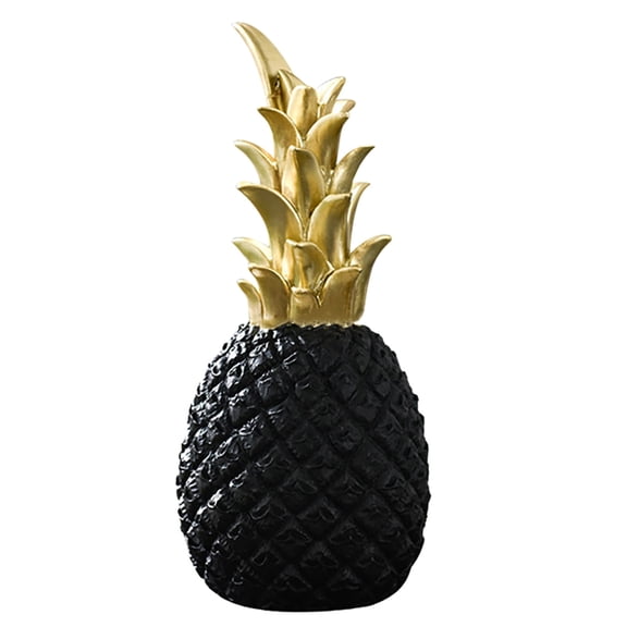 BNNG Resin Pineapple Decoration Pineapple Sculpture Nordic Style Desk Decorative Statue Resin Fruit Decor with Bottom Foot Pad for Living Room Bedroom Office Bookshelf Decor Gift