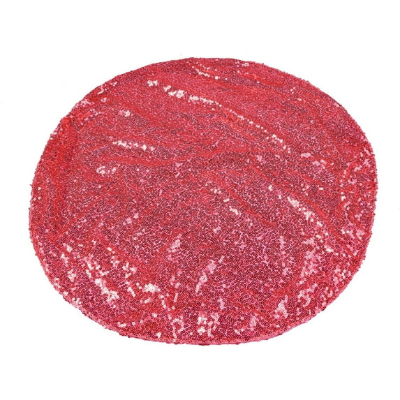 BNNG Sequin Tablecloth for Parties 24 Inch Round- Sparkle Glitter Laser Round Table Cover Overlay for Wedding Birthday Parties Bridal Shower Ceremony Birthday Holiday Banquet, Dessert Decor