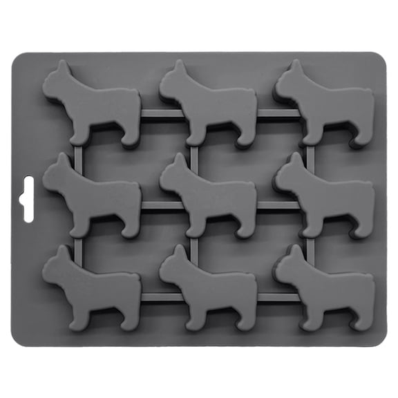 BNNG Silicone Cartoon Ice Molds, Animal Shaped Ice Cube Trays, Fun Ice Cube Trays, Cartoon Silicone Ice Checker Dog Animal Shape Silicone 9 Link Ice Checker Silicone Ice Block Chocolate