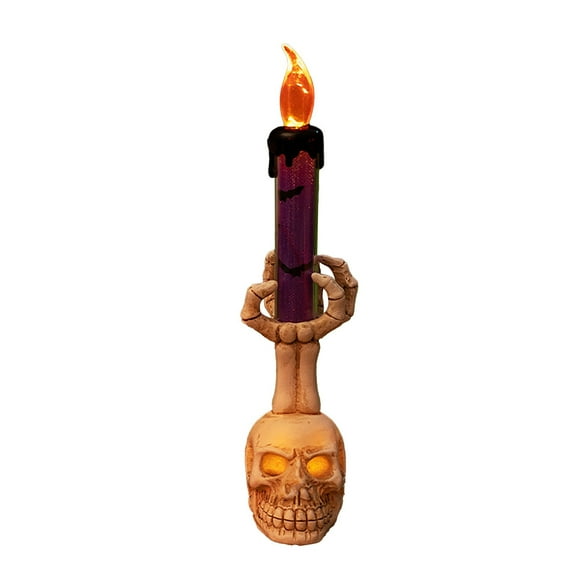 BNNG Skeleton Hand Candle Holder Decor for Haunting Halloween Scenes Gothic Desktop Tabletop Candlestick Retro Tea Light Holder for Spooky Party Home Centerpiece (1/2/3 Pcs)