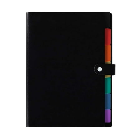 BNNG Skydue Expanding File Folders 7 Pockets File Folder with Snap Closure A4 and Letter Size Accordion Document Paper Organizer for Home School Office