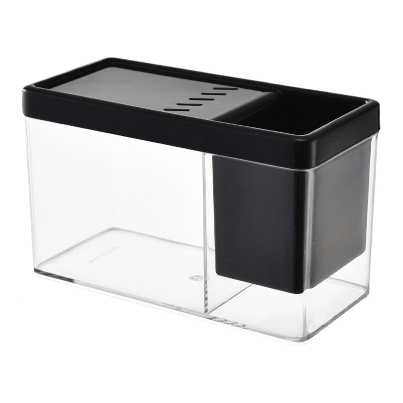BNNG Small Betta Fish Tank, 2-in-1 Stackable Mini Fish Tank, Clear ...