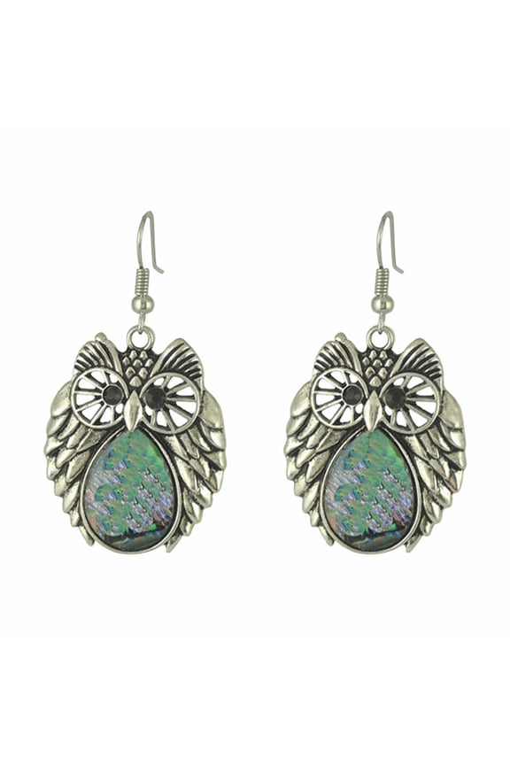 Sparkly Boho Ocean Shell Dangle Earrings Natural Abalone Shell Earrings Dangle Women Earrings Vintage Owl Animal Colorful Earrings Female Geometric Earrings Jewelry Temperament Earrings