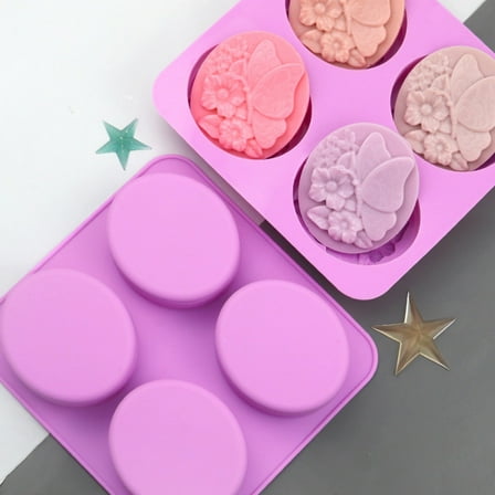 BNNG Square Candle Mold, Silicone Resin Molds, Fondant Mold Set, Silicone Candle Molds, Washable Silicone Cake Mold Cake Candy Chocolate Decorating Tray DIY Craft Project