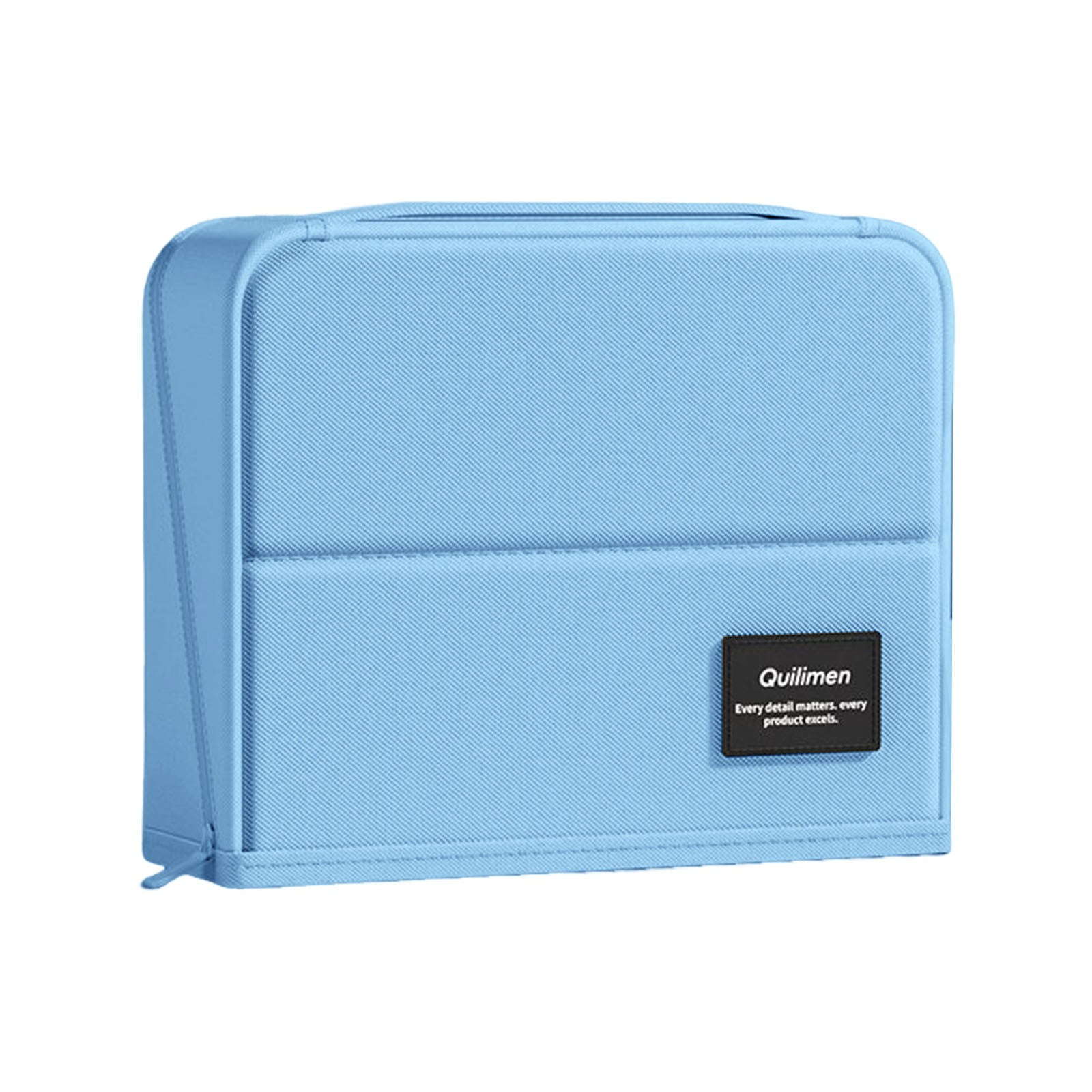 BNNG Standing Pencil Case Large Capacity Zippered Pen Bag, Multi-Layer Pen Pouch Pencil Holder Stationery Organizer, Polyester Pencil Bag Storage Box Desk Organizer