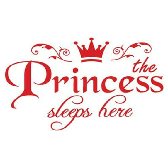 BNNG Sticker Princess Bedroom Art Decor Home Decal Vinyl Wall Mural Door Home Decor Nature Wall Decals Peel and Stick