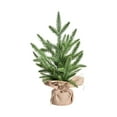 thumbnail image 1 of BNNG Tabletop Mini Christmas Tree, 15" Artificial Miniature Pine Christmas Tree with Linen Base Perfect for Christmas Decorations, Home, Kitchen, Dining Table, 1 of 9