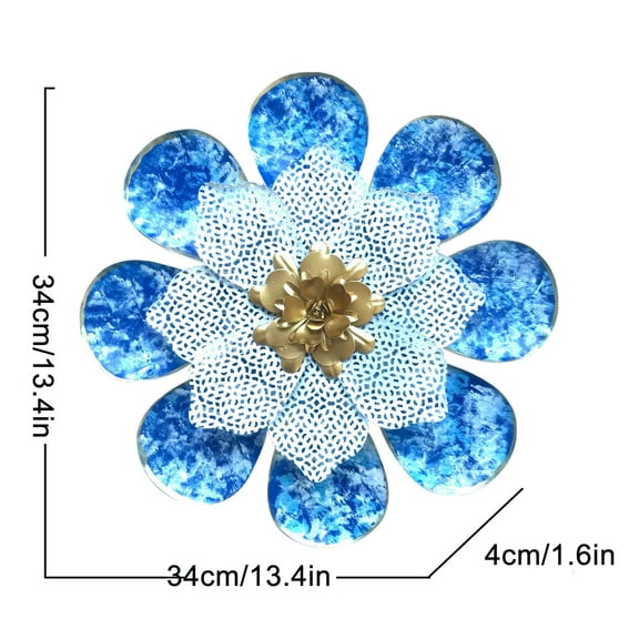 BNNG Tieyihua Art Sunflower Wreath Pendant Artificial Wreath Decoration Sunflower Wreaths for Front Door Welcome Sign Wreath with Flower Bee Day Wreath Decor for Home Window Fireplace Indoor Outside