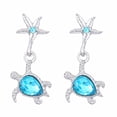 thumbnail image 1 of BNNG Trending Cubic Zirconia Earrings Animal Turtle Earrings Personalized And Minimalist Temperament High End Fashion And Versatile Earring Accessories Sparkling Cubic Zirconia Dangle Earrings, 1 of 8
