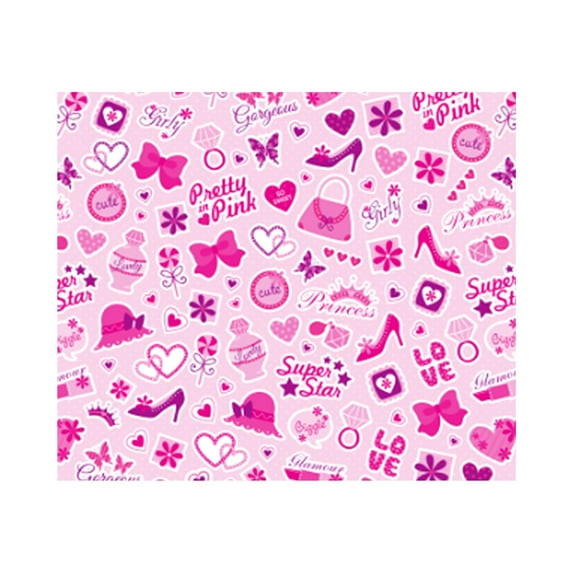 BNNG Valentine's Day Wrapping Paper Roll - Pink Love Heart Design for Gift Wrapping, Birthday, Wedding, Mother's Day, Holiday Party Decorations - 27" x 120" Premium Quality