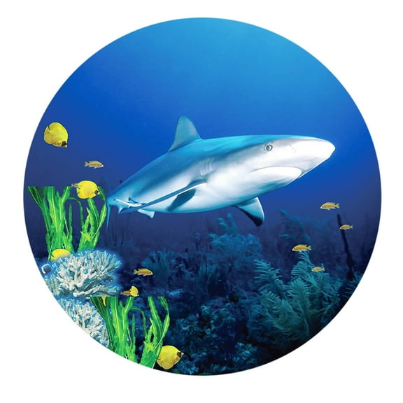 BNNG Wall Undersea Ocean World Dolphins Wall Stickers, Removable Vinyl Peel and Stick Wall Decals for Teens Bedroom Dorm Room Wall Decoration Beach House Apartment Indoor Wall Art Decor