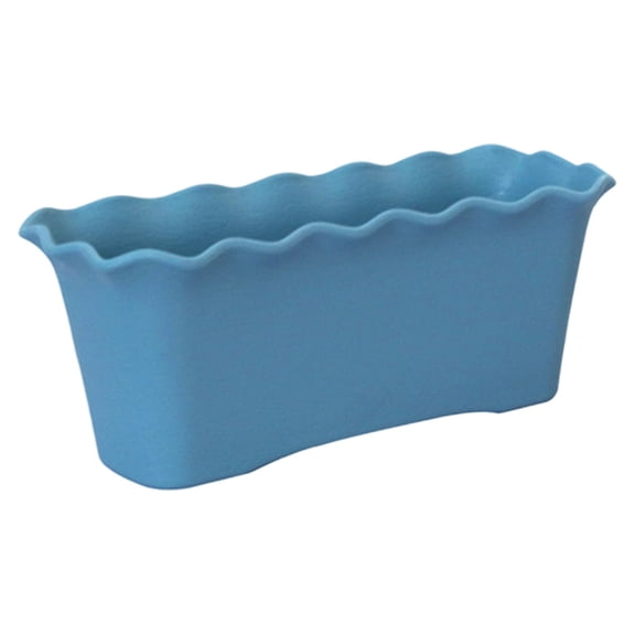 BNNG Window Herb Planter Box Rectangular, 11.9x5.2x5.4 inchs Plastic Planters with Multiple Drainage Holes,Indoor Succulent Cactus Mint Flower Pot for Windowsill,Garden Balcony