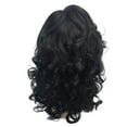 thumbnail image 1 of BNNG Women Black Short Wavy Curly Wig Hair Short Wavy Wigs for Women Black Loose Wave Bob Hair Wig Side Part Shoulder Length Glueless Lace Part Hair Synthetic Curly Wig for Daily or Party, 1 of 6